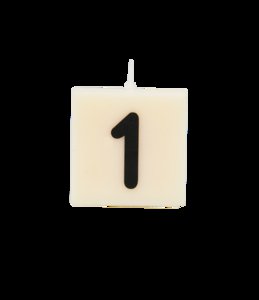 Letter and numbers candle - 1