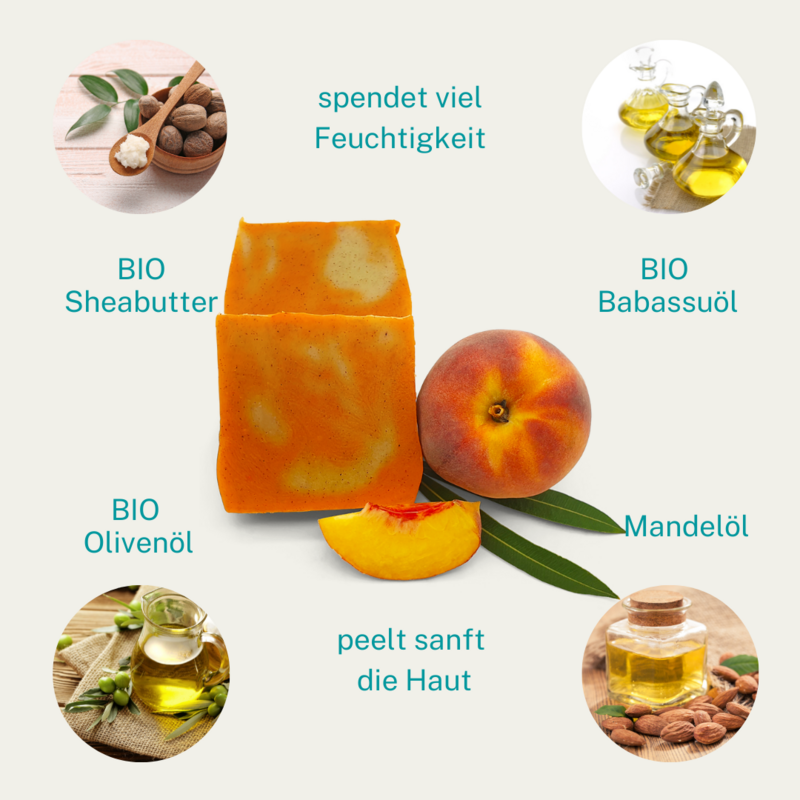 SAVON EXFOLIANT PÊCHE MARACUJA