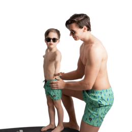 Swim shorts boy - 'Horsing around'