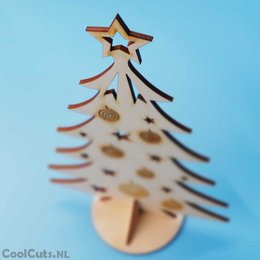 CoolCuts Wooden Christmas Tree 29cm
