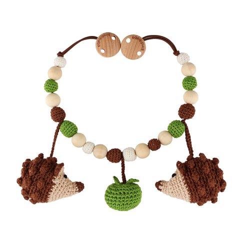 Gehaakte kinderwagenketting egel HARRY