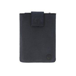 Luxury vintage blue card case with pocket for storing cards and other small items. Made of high-quality materials for durability and style.