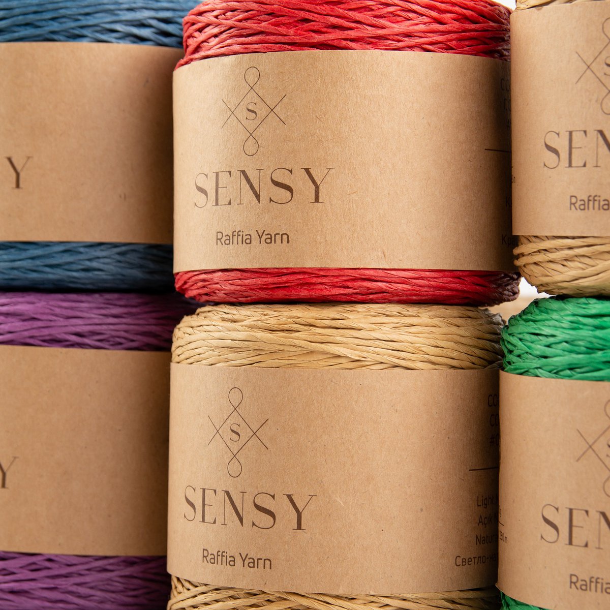Sensy Premium 274 iarde %100 filato di rafia di carta