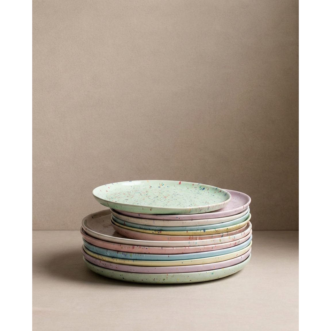 New Party Salad Plate 22cm - Mix 6 Pieces
