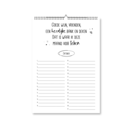 fødselsdagskalender A4