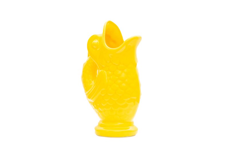 Pesce in ceramica (giallo)