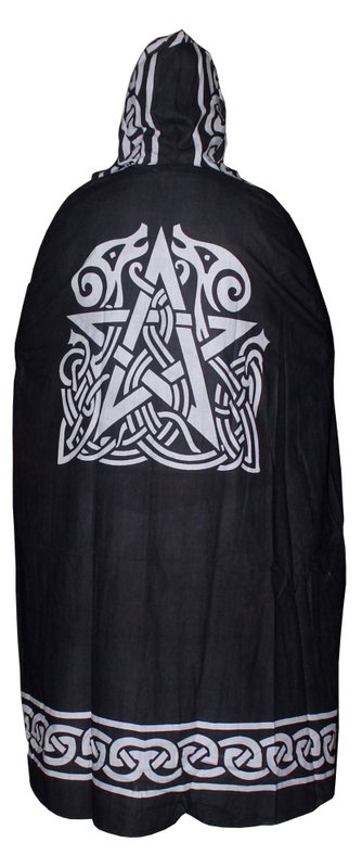 BLACK ALTAR CAPE PENTACLE 55" Med