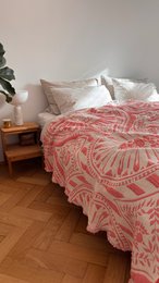 CALMA muslin blanket - coral - 2.20 x 2.30 m