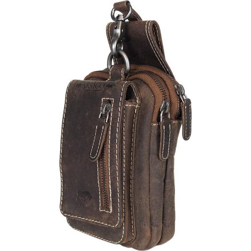 Belt bag light brown buffalo leather belt bag leather fanny pack festival bag light brown