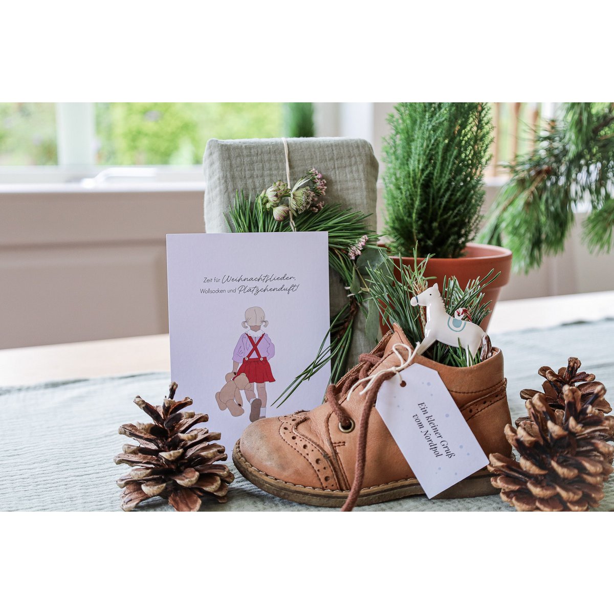 Postkarte Zeit für Weihnachtslieder
