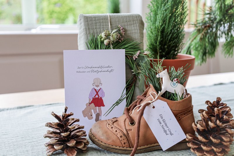 Postkarte Zeit für Weihnachtslieder