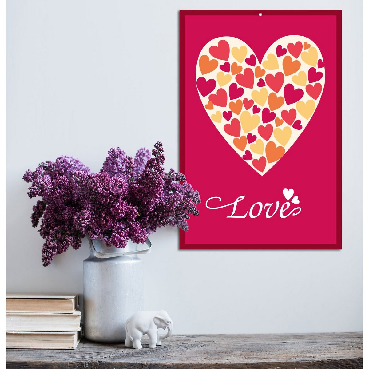 Blechschild - LIEFDE 20x30cm