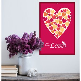 Blechschild - LIEFDE 20x30cm