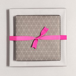 Brown wrapping paper triangles - double -sided wrapping paper for men, sustainable wrapping paper noble