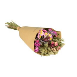 Trockenblumen-Feldstrauß – Rosa