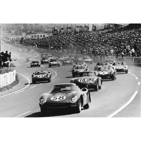 Acrylic glass picture - Start of the Le Mans 24 Hours