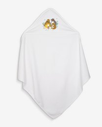 Cape de bain de Boucle d'Or 100% coton bio certifié OEKO-TEX