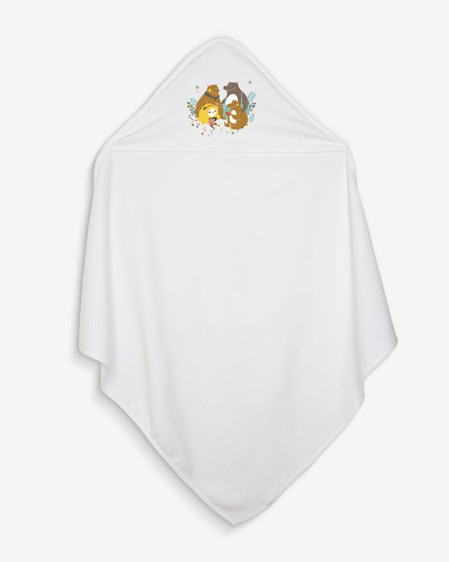 Boucle d'Or bath cape 100% organic cotton certified OEKO-TEX