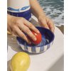 Handgemaakte keramische plaat knoflookrasp / MEDIUM Costa Azul