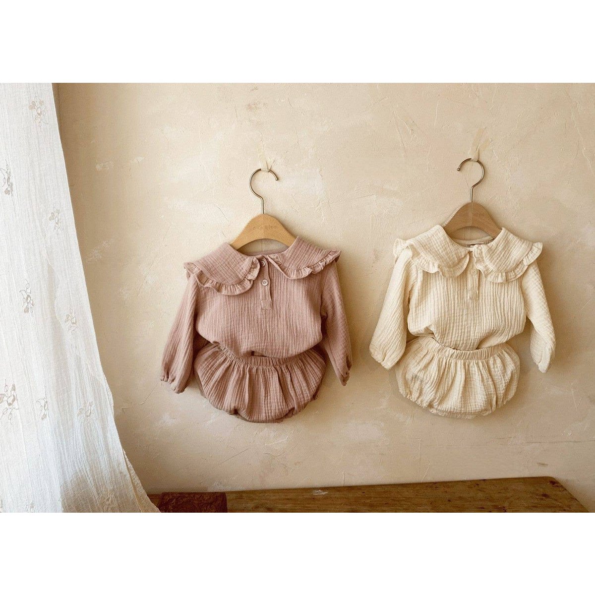 Set bloomer con colletto Annie & Charles® realizzato in cotone biologico