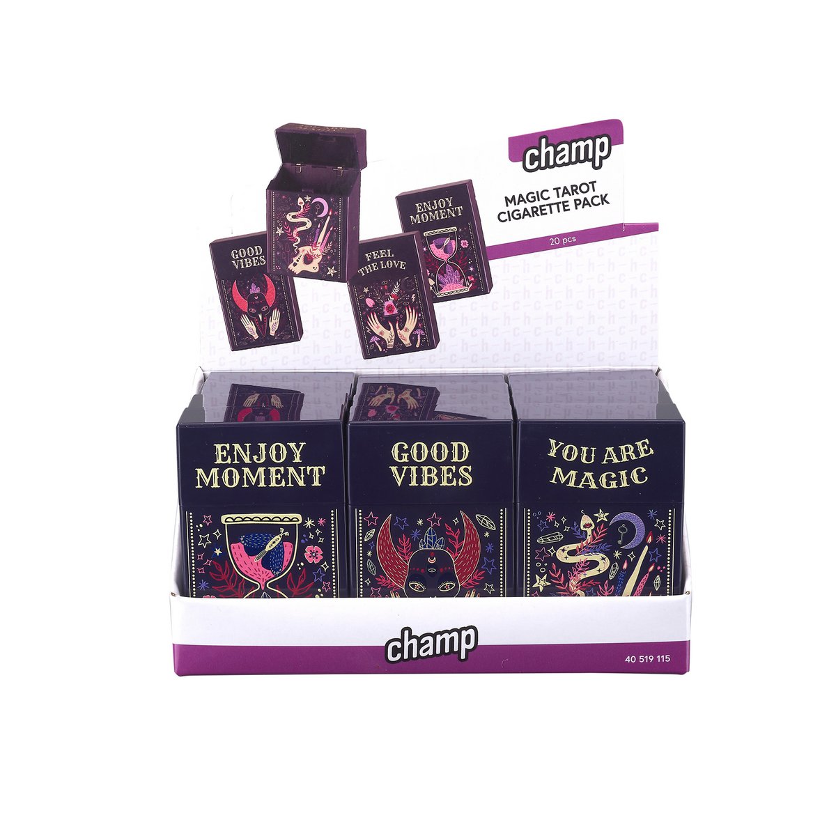 Paket von Zigaretten Muster Tarot
