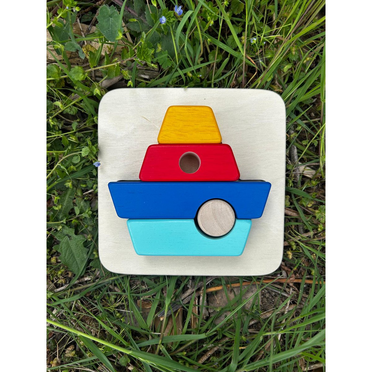 3D -Bootsholz -Puzzle - Baugruppe & Stapel - 12 m+ Holzspielzeug