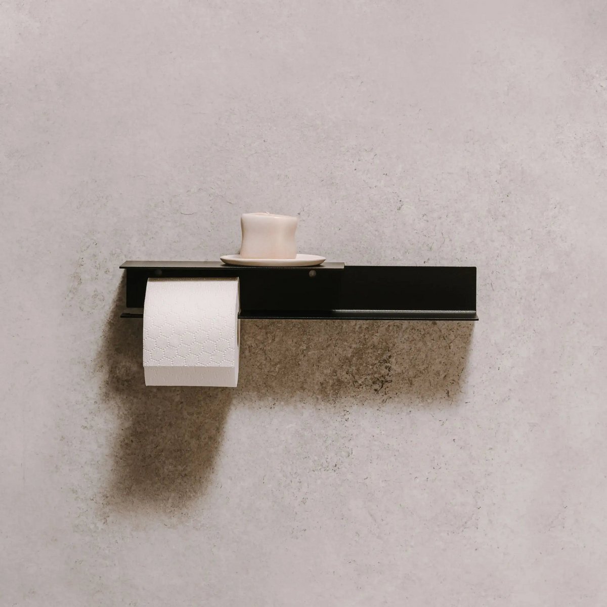 Portarrollos Bari – accesorios baño moderno con estante