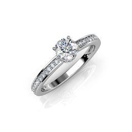 Bague Elise - Argenté et Cristal
