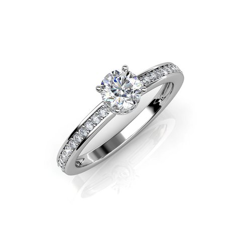 Bague Elise - Argenté et Cristal