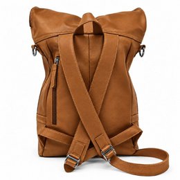 Rolltop -rygsæk Rucksack fører solbrun