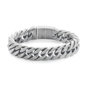 Frank 1967 Steel 7FB-0360 Stalen armband - 19,5 cm - Zilverkleurig