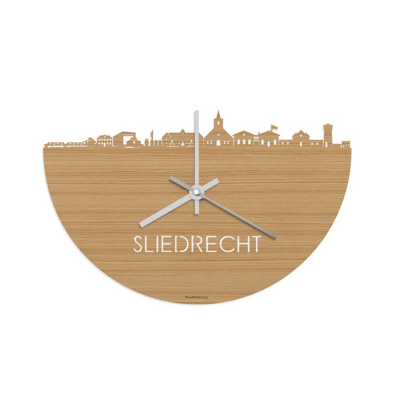Horloge Skyline Sliedrecht Bambou