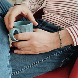 Morsecode-Armband für Männer: Glück