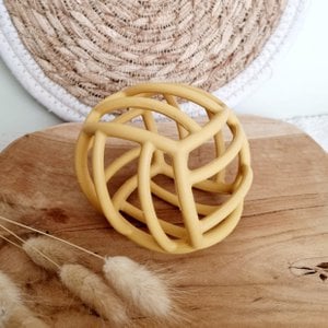 Silicone flexible motor ball - Ocher yellow