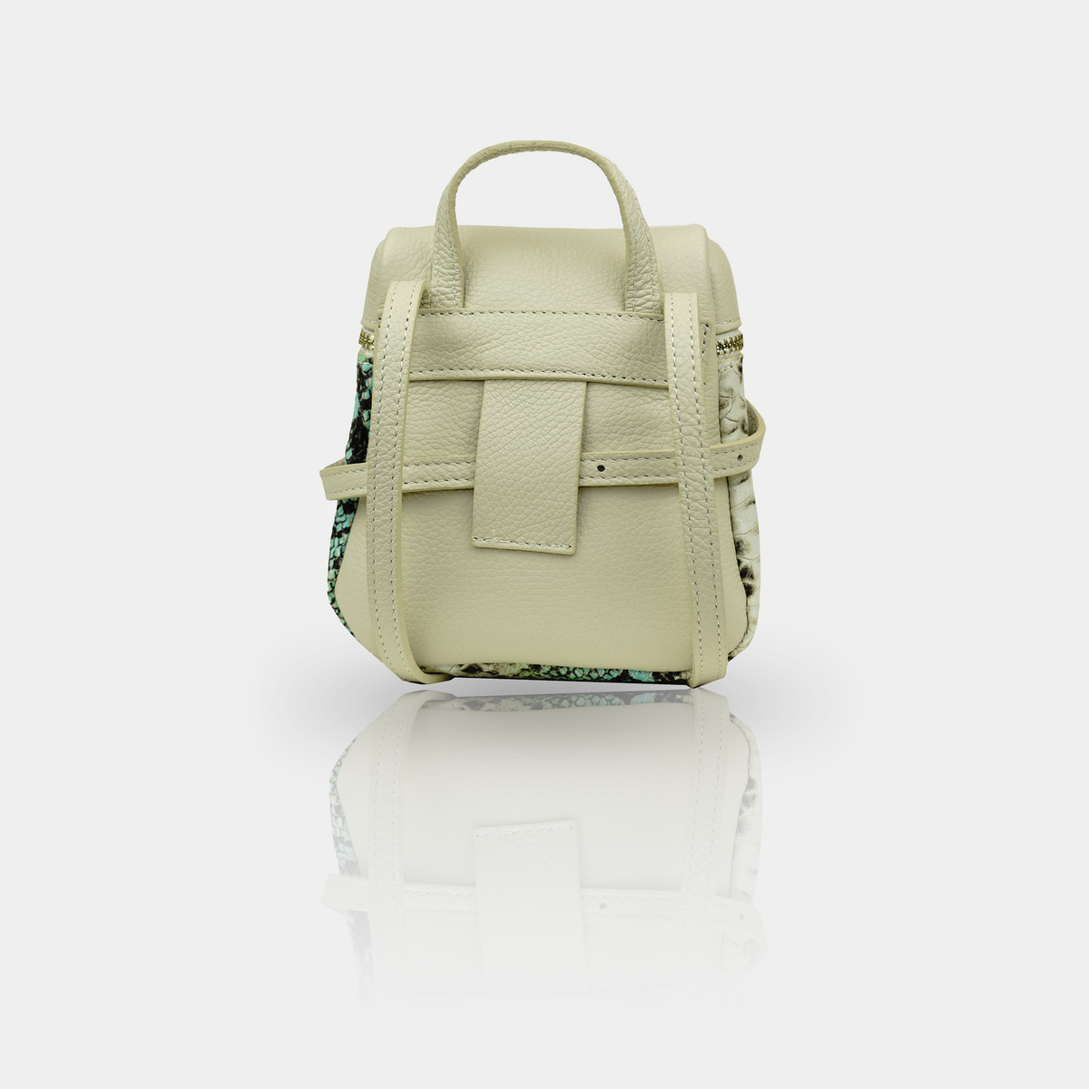 '' JERSEY '' leather shoulder bag / backpack