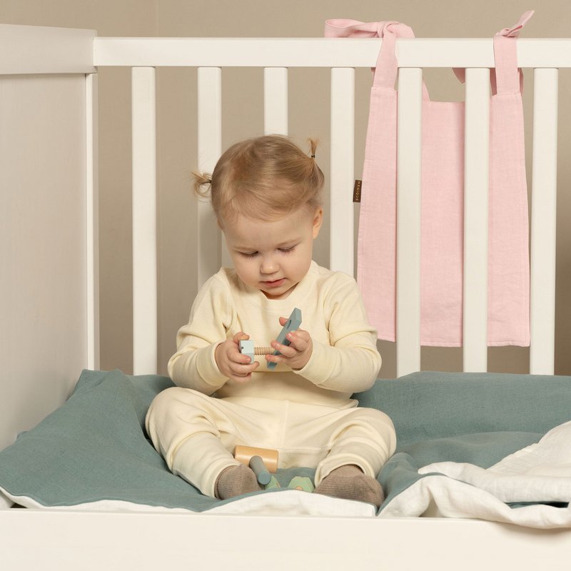 Kinderbettbezug aus Leinen