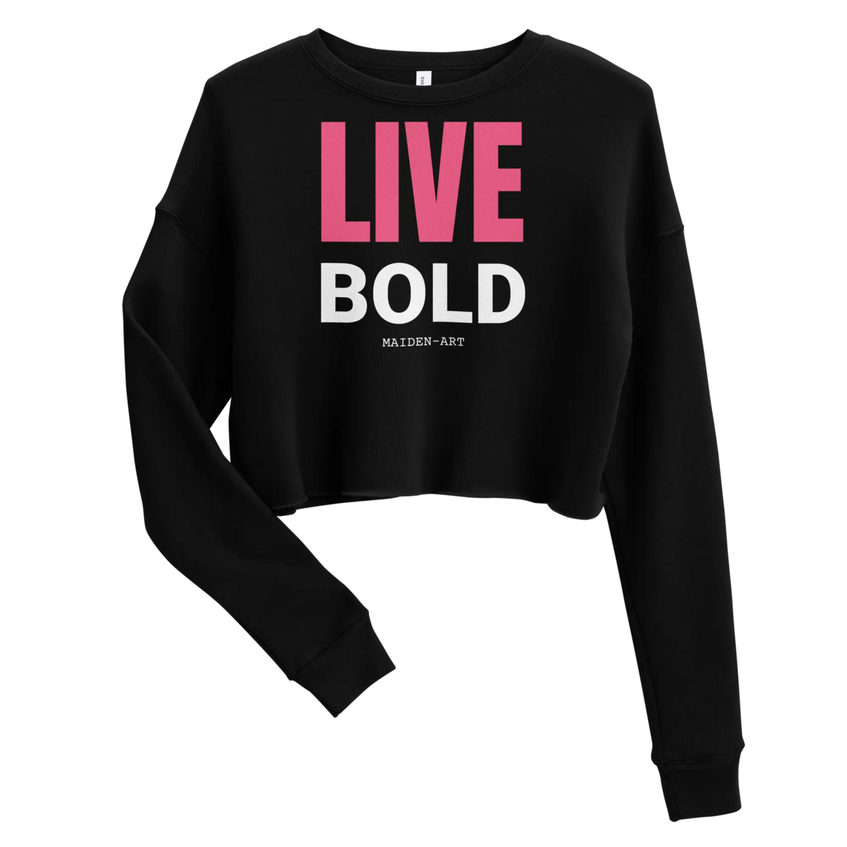 Live Bold Crop Sweatshirt - sweatshirt kvinder