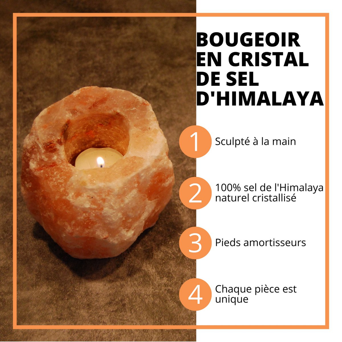 Himalaya Zoutkristal Kaarshouder - Rots 1kg - Handgesneden - Natuurlijke vorm - Cadeau-idee
