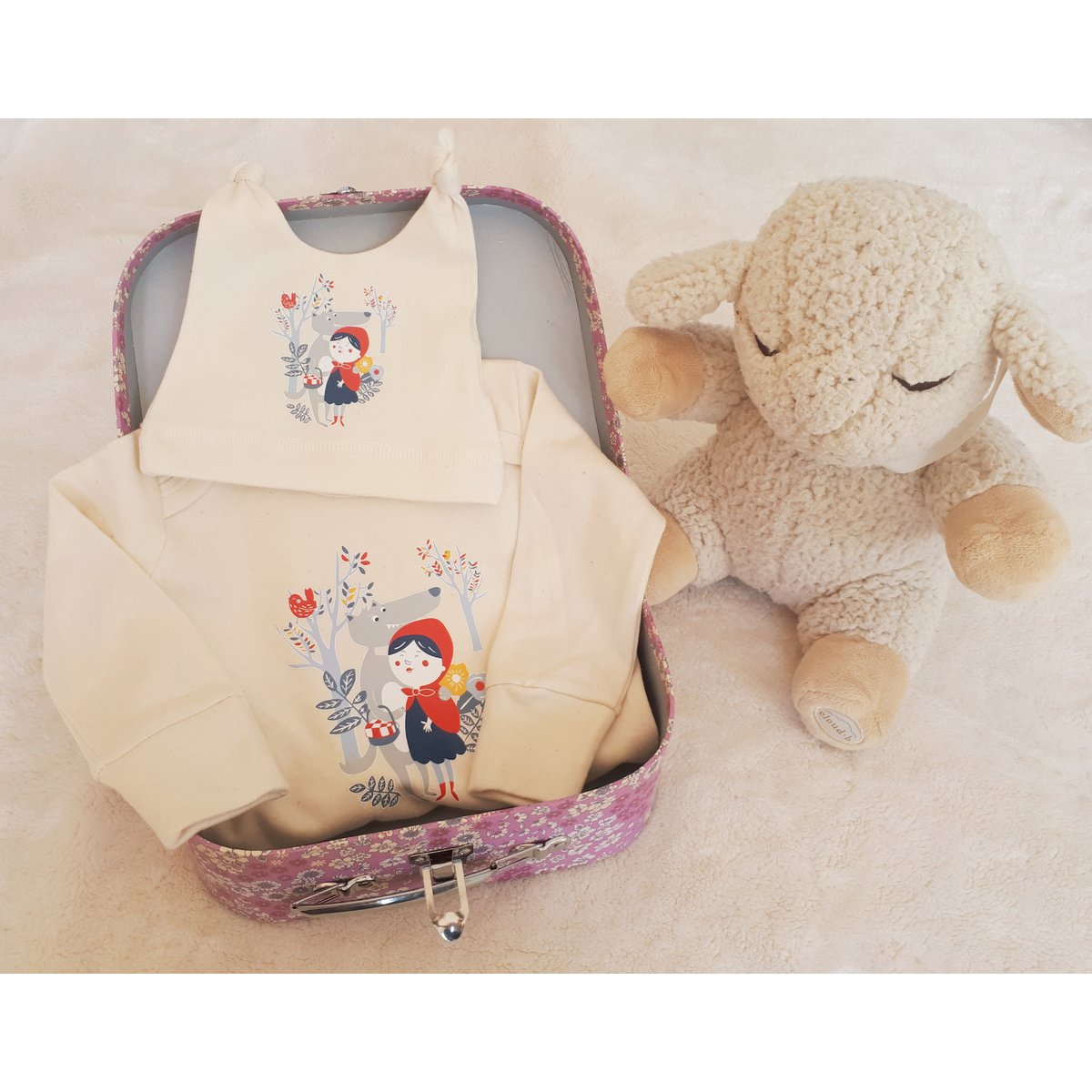 Pyjama naturel Chaperon Rouge 100% coton bio certifié OEKO-TEX