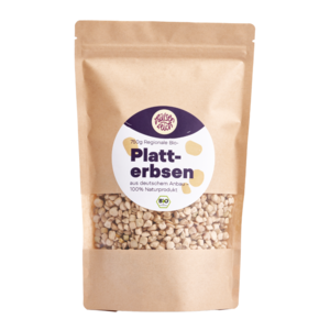 Organic flat peas from Germany