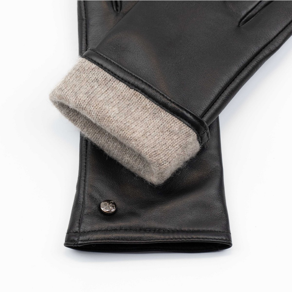 LIZ - Haarschaf Lederhandschuhe mit Kaschmir - Wolle Fütterung - Touchscreenfunktion