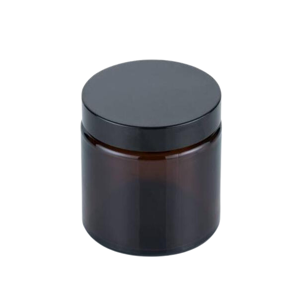 Glass Jar - Brown (incl. cap)