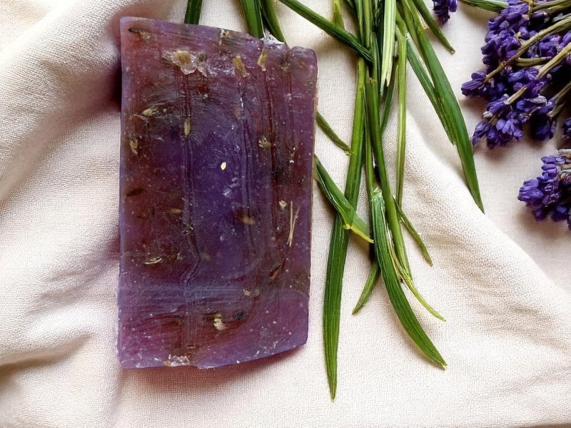 Økologisk lavendel sæbe med glycerin og aloe vera