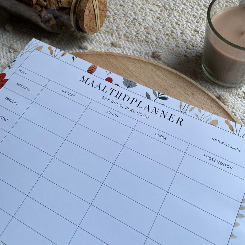 Maaltijdplanner A4