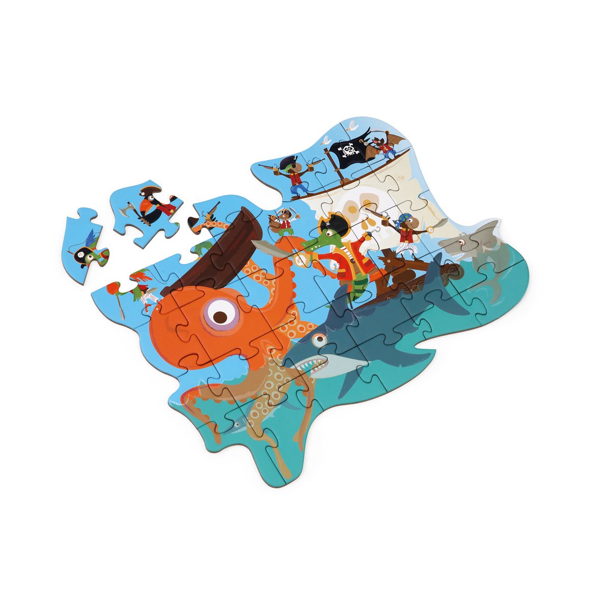 Contour Puzzel - Piraat