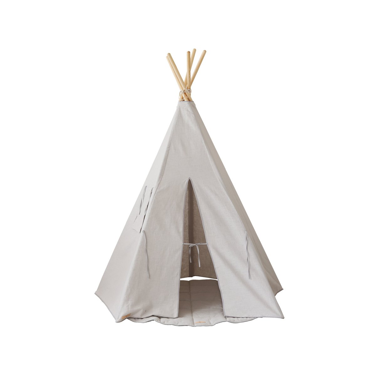 Tipi-Zelt aus Leinen „Pigeon Grey“