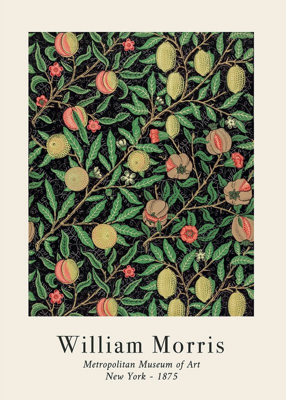 Plakat William Morris - Frugtmønstre