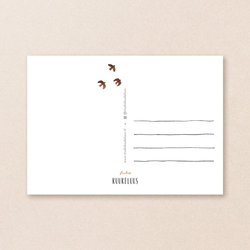 Postkaart | Herfstbomen