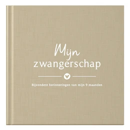 Fyllbøger Min graviditetsdagbog - Linen Taupe