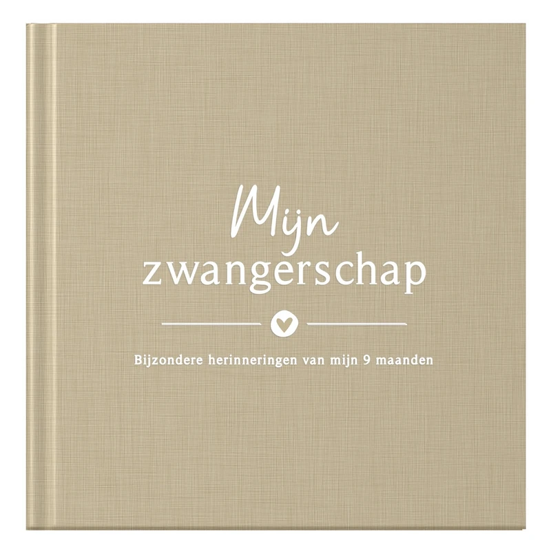 Fyllbøger Min graviditetsdagbog - Linen Taupe